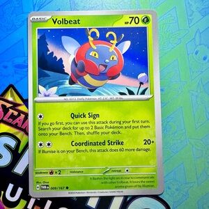 volbeat (009/167) - common — pokémon: twilight masquerade